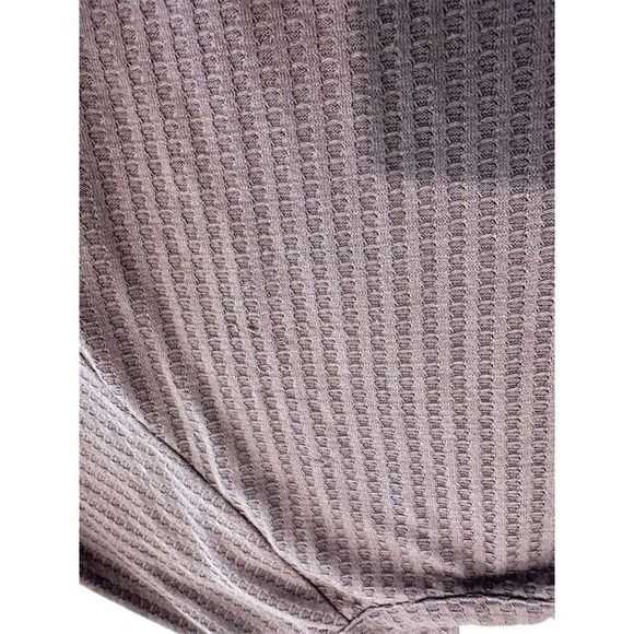 Chaser Womens‎ Purple Waffle Knit Long Sleeve Thermal Top Size Small Pullover - Picture 6 of 6